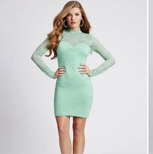 Guess - Mockneck Lace Dress